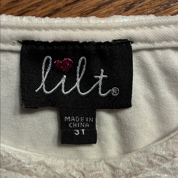 Lilt 3T White and Pink Tiered bottom Tulle Dress - Picture 2 of 9